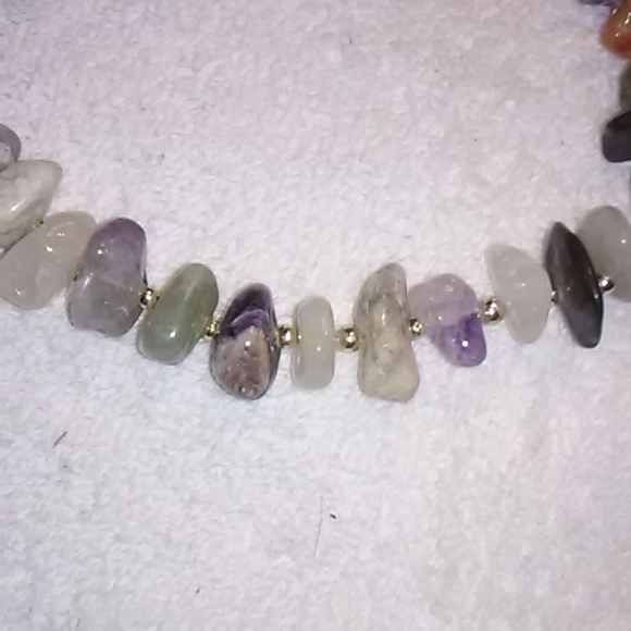 Macy's Multi Stone Necklace. - Picture 2 of 4